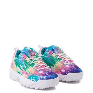 Womens Fila Disruptor 2 Athletic Shoe Tie Dye